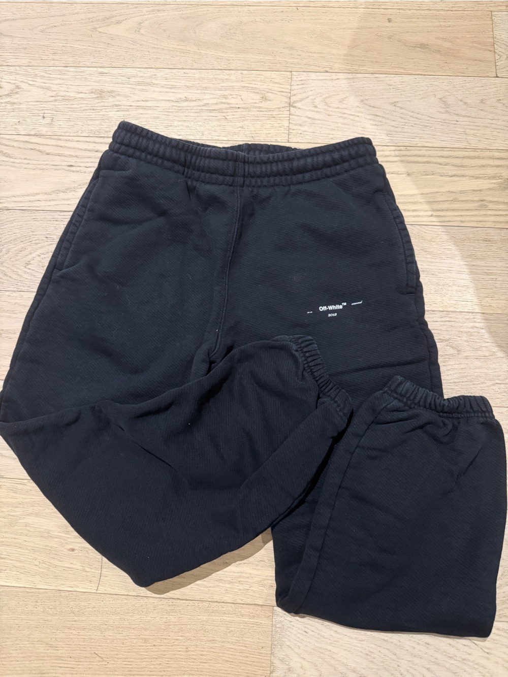 Off-White Black Logo Track Pants